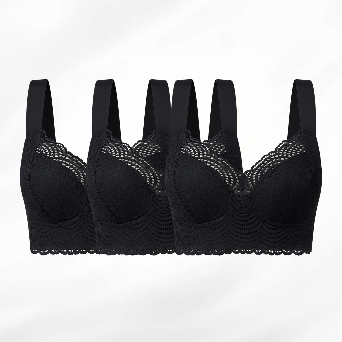 Lucy's™ Original – Bequemer und stützender Push-up-BH (3er-Pack)